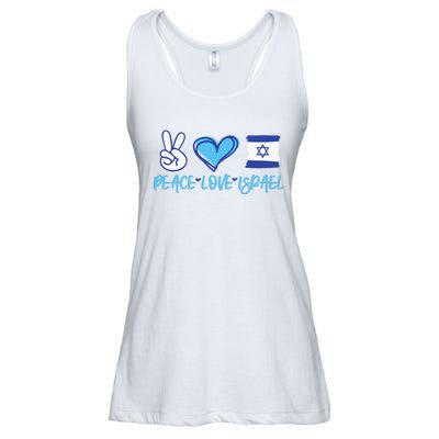 Support Israel Peace Love Israel I Stand With Israel Vintage Ladies Essential Flowy Tank