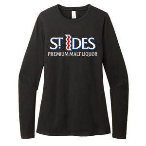 St Ides Premium Malt Liquor Womens CVC Long Sleeve Shirt