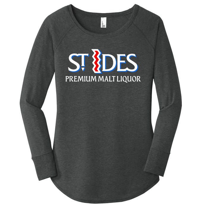 St Ides Premium Malt Liquor Women's Perfect Tri Tunic Long Sleeve Shirt