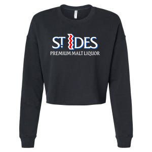 St Ides Premium Malt Liquor Cropped Pullover Crew