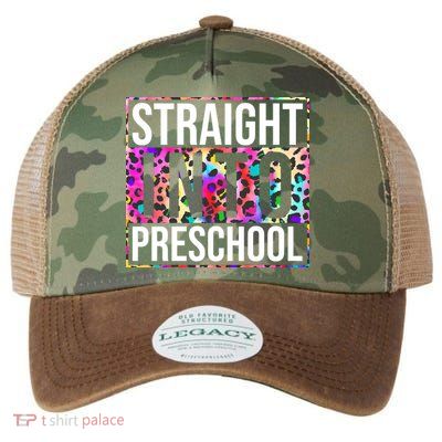 Straight Into Preschool Funny Cute Pre School Legacy Tie Dye Trucker Hat
