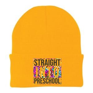 Straight Into Preschool Funny Cute Pre School Knit Cap Winter Beanie