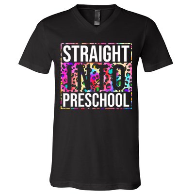 Straight Into Preschool Funny Cute Pre School V-Neck T-Shirt