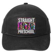 Straight Into Preschool Funny Cute Pre School 7-Panel Snapback Hat