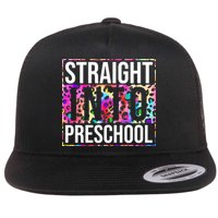 Straight Into Preschool Funny Cute Pre School Flatbill Hat