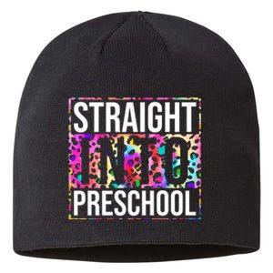 Straight Into Preschool Funny Cute Pre School Sustainable Beanie