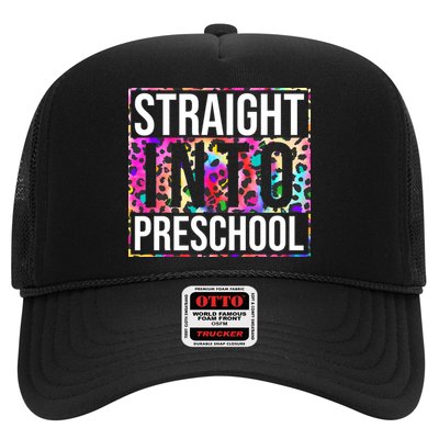 Straight Into Preschool Funny Cute Pre School Trucker Hat