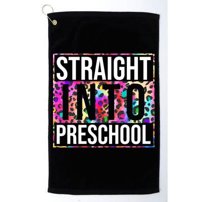 Straight Into Preschool Funny Cute Pre School Golf Towel