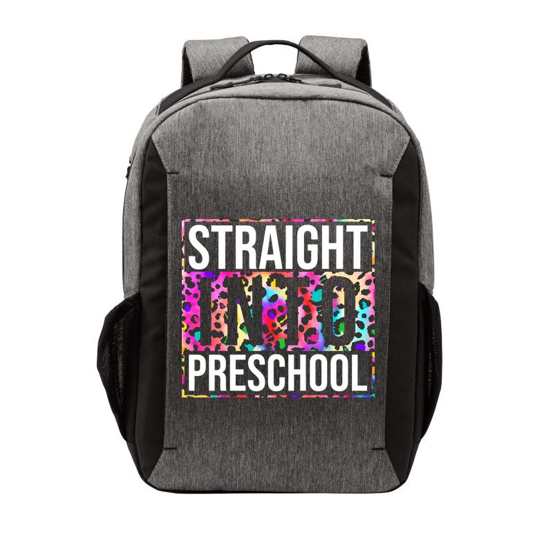 Straight Into Preschool Funny Cute Pre School Vector Backpack