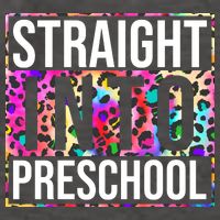 Straight Into Preschool Funny Cute Pre School Vector Backpack