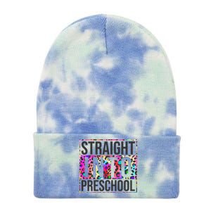 Straight Into Preschool Funny Cute Pre School Tie Dye 12in Knit Beanie