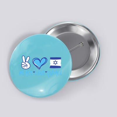 Support Israel Peace Love Israel I Stand With Israel Vintage Button