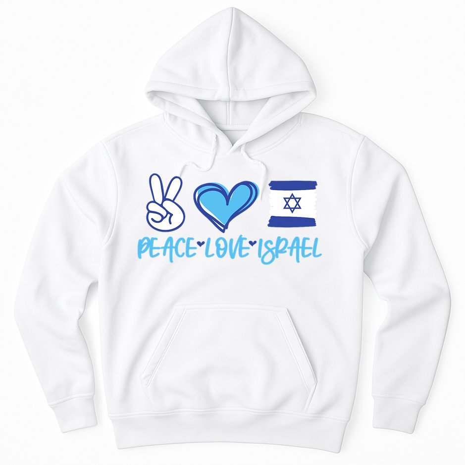 Support Israel Peace Love Israel I Stand With Israel Vintage Hoodie