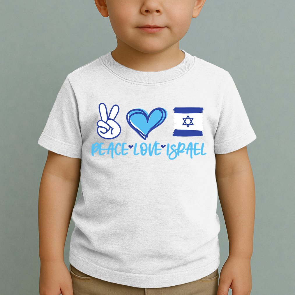 Support Israel Peace Love Israel I Stand With Israel Vintage Toddler T-Shirt