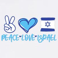 Support Israel Peace Love Israel I Stand With Israel Vintage Toddler T-Shirt