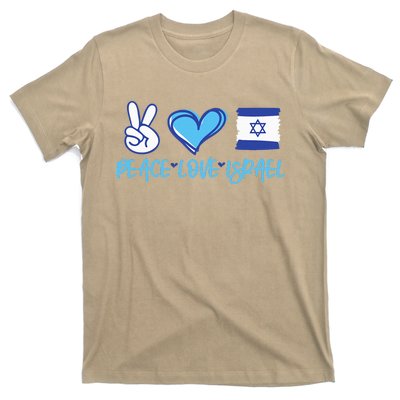 Support Israel Peace Love Israel I Stand With Israel Vintage T-Shirt