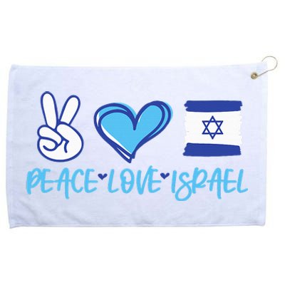 Support Israel Peace Love Israel I Stand With Israel Vintage Grommeted Golf Towel