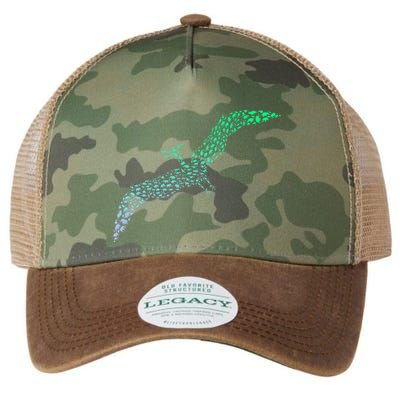 Silhouette Icon Pterodactyl Dinosaur Pterodactyl Legacy Tie Dye Trucker Hat