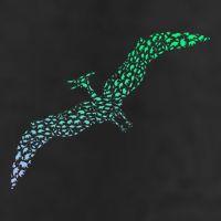 Silhouette Icon Pterodactyl Dinosaur Pterodactyl Cool Comfort Performance Bucket Hat
