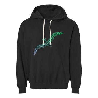Silhouette Icon Pterodactyl Dinosaur Pterodactyl Garment-Dyed Fleece Hoodie