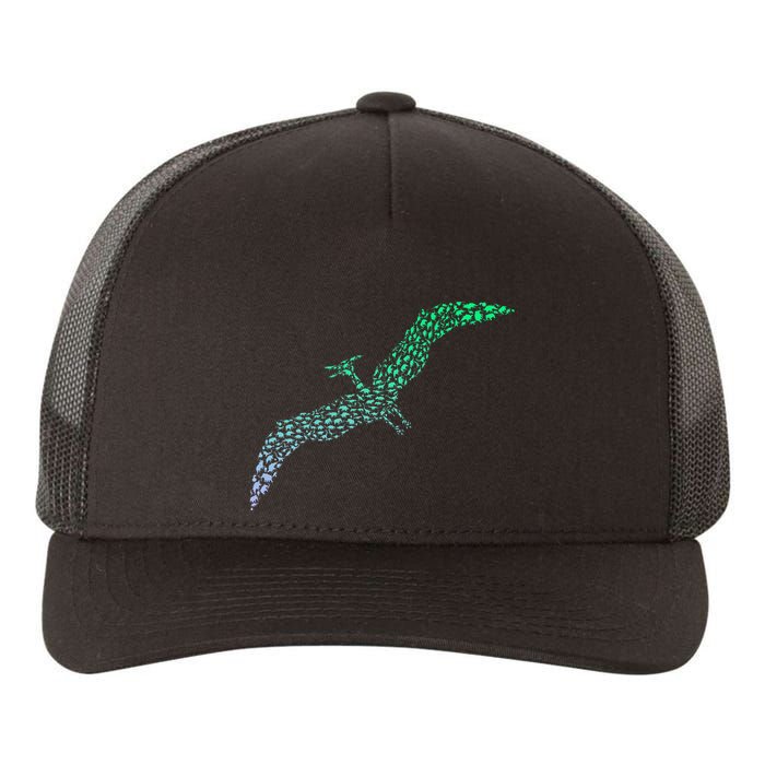 Silhouette Icon Pterodactyl Dinosaur Pterodactyl Yupoong Adult 5-Panel Trucker Hat