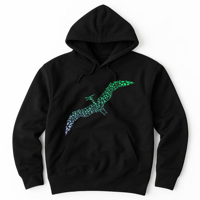Silhouette Icon Pterodactyl Dinosaur Pterodactyl Hoodie