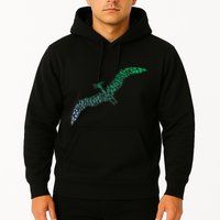 Silhouette Icon Pterodactyl Dinosaur Pterodactyl Hoodie