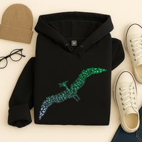 Silhouette Icon Pterodactyl Dinosaur Pterodactyl Hoodie