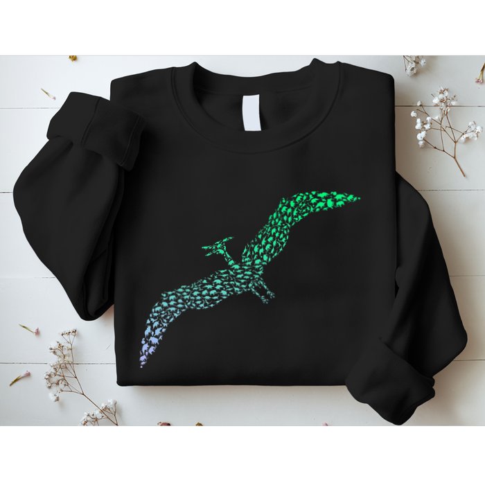 Silhouette Icon Pterodactyl Dinosaur Pterodactyl Sweatshirt