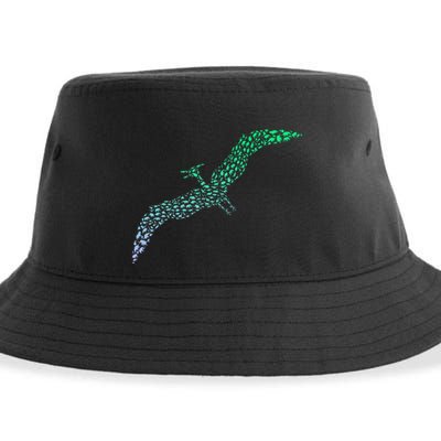 Silhouette Icon Pterodactyl Dinosaur Pterodactyl Sustainable Bucket Hat