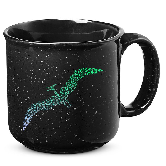 Silhouette Icon Pterodactyl Dinosaur Pterodactyl 15oz Campfire Ceramic Mug