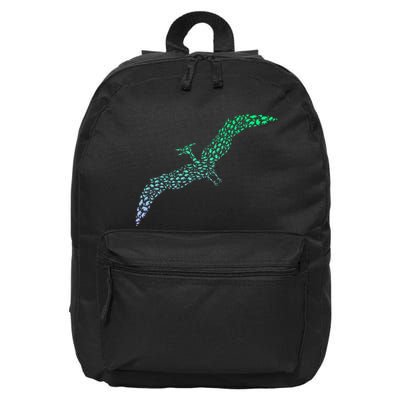 Silhouette Icon Pterodactyl Dinosaur Pterodactyl 16 in Basic Backpack
