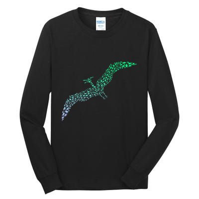 Silhouette Icon Pterodactyl Dinosaur Pterodactyl Tall Long Sleeve T-Shirt