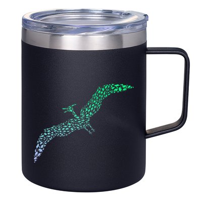 Silhouette Icon Pterodactyl Dinosaur Pterodactyl 12oz Stainless Steel Coffee Mug