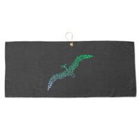 Silhouette Icon Pterodactyl Dinosaur Pterodactyl Large Microfiber Waffle Golf Towel