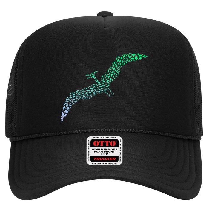 Silhouette Icon Pterodactyl Dinosaur Pterodactyl Trucker Hat