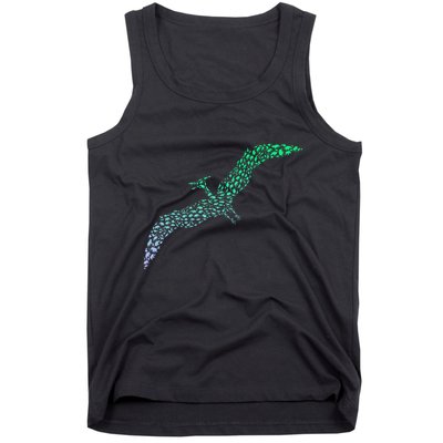 Silhouette Icon Pterodactyl Dinosaur Pterodactyl Tank Top