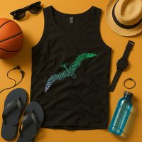 Silhouette Icon Pterodactyl Dinosaur Pterodactyl Tank Top