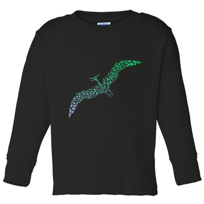 Silhouette Icon Pterodactyl Dinosaur Pterodactyl Toddler Long Sleeve Shirt