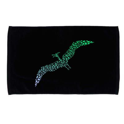 Silhouette Icon Pterodactyl Dinosaur Pterodactyl Microfiber Hand Towel