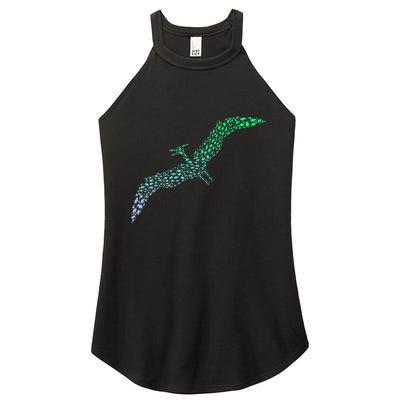 Silhouette Icon Pterodactyl Dinosaur Pterodactyl Women's Perfect Tri Rocker Tank