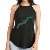Silhouette Icon Pterodactyl Dinosaur Pterodactyl Women's Perfect Tri Rocker Tank