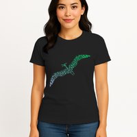 Silhouette Icon Pterodactyl Dinosaur Pterodactyl Womens T-Shirt