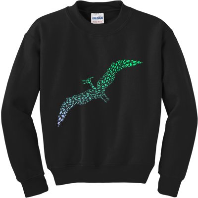 Silhouette Icon Pterodactyl Dinosaur Pterodactyl Kids Sweatshirt