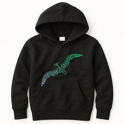 Silhouette Icon Pterodactyl Dinosaur Pterodactyl Kids Hoodie