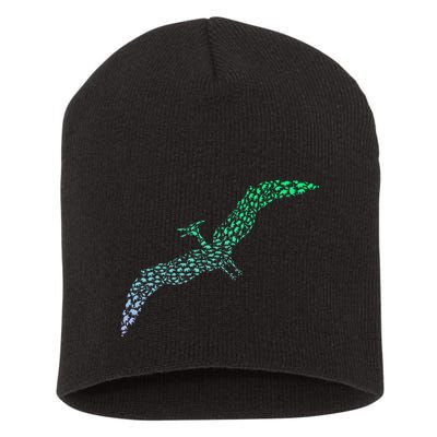 Silhouette Icon Pterodactyl Dinosaur Pterodactyl Short Acrylic Beanie