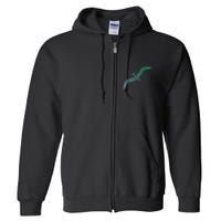 Silhouette Icon Pterodactyl Dinosaur Pterodactyl Full Zip Hoodie
