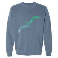 Silhouette Icon Pterodactyl Dinosaur Pterodactyl Garment-Dyed Sweatshirt