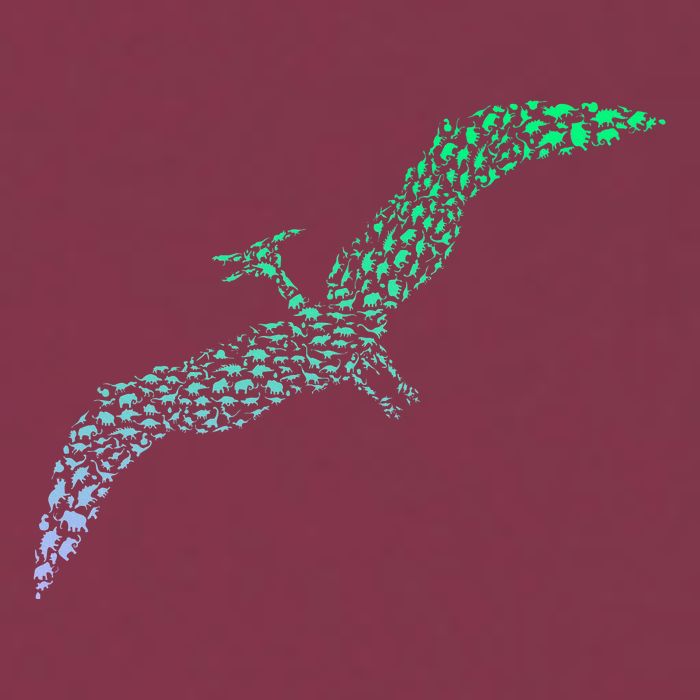 Silhouette Icon Pterodactyl Dinosaur Pterodactyl 16oz Travel Tumbler