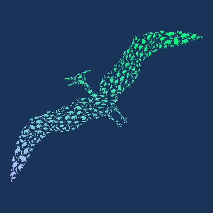 Silhouette Icon Pterodactyl Dinosaur Pterodactyl Infant Baby Jersey Bodysuit